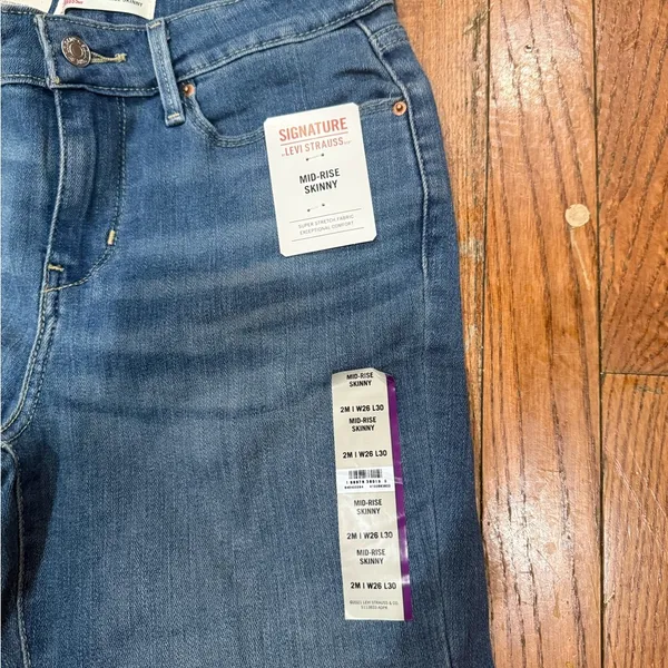 Levi's Signature by Levi Strauss Blue Skinny Jeans - Image 5
