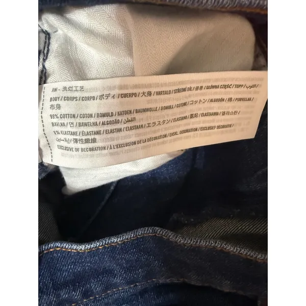 Abercrombie‎ & Fitch High Rise Straight Jeans Dark Wash Cropped 30 Y2K - Image 6