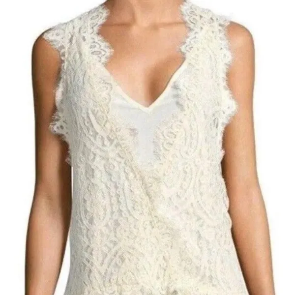 Free People Heart in Two Cream Ivory Lace Dress - Image 4