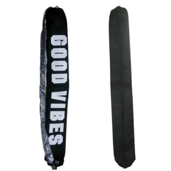 PINK Victoria’s Secret Beach Sling Bag Black & White 'Good Vibes' Cooler Bag - Image 2