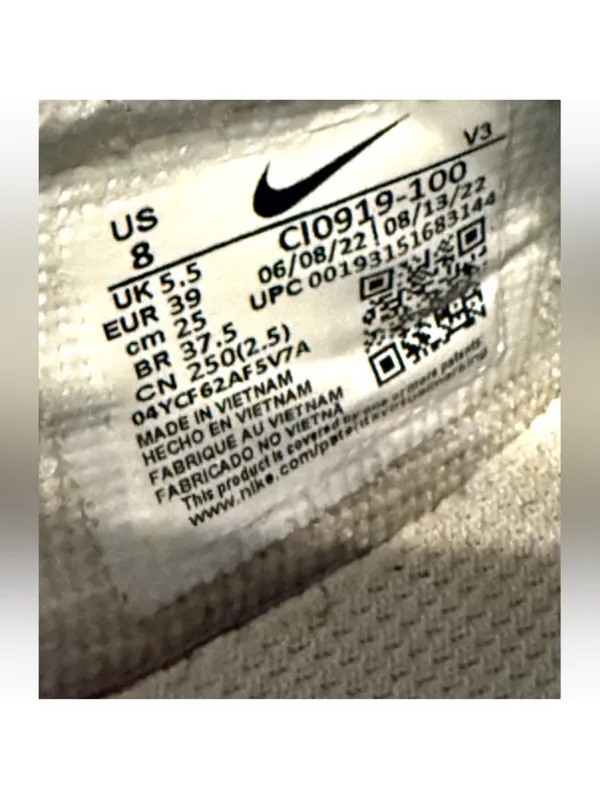 Nike Air Force 1 Shadow White Running Shoes - Image 7