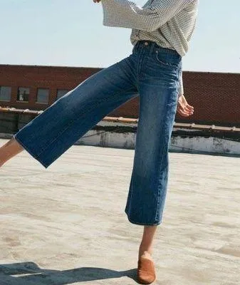 Madewell Wide Leg Crop Jeans - Image 7