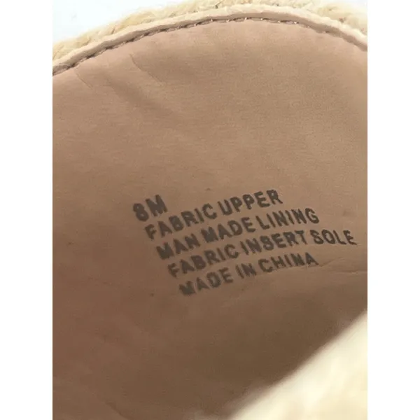 Copper Key Woven Espadrille Wedge Platform Slide Sandals Women 8 Cream Hamptons‎ - Image 10