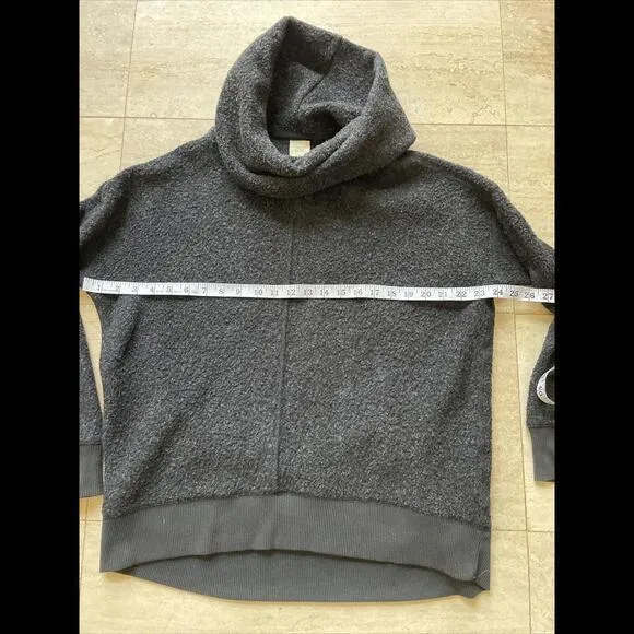 Abercrombie‎ & Fitch Black Gray Turtleneck Sweater Knitted M - Image 3