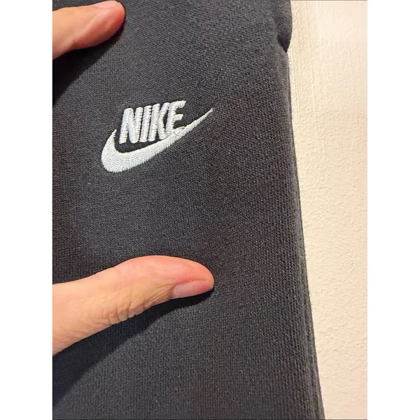 Nike Black Joggers White Swoosh Elastic Waist & Hem Athletic Holiday 2025 SZ S - Image 4