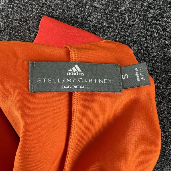 adidas Stella McCartney Barricade Tennis Skort Orange Pleated Skirt Small S - Image 5
