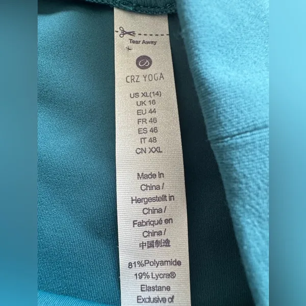 NWT CRZ YOGA Butterluxe Long Sleeve Bodysuit Mock Turtleneck in Borealis Green - Image 5