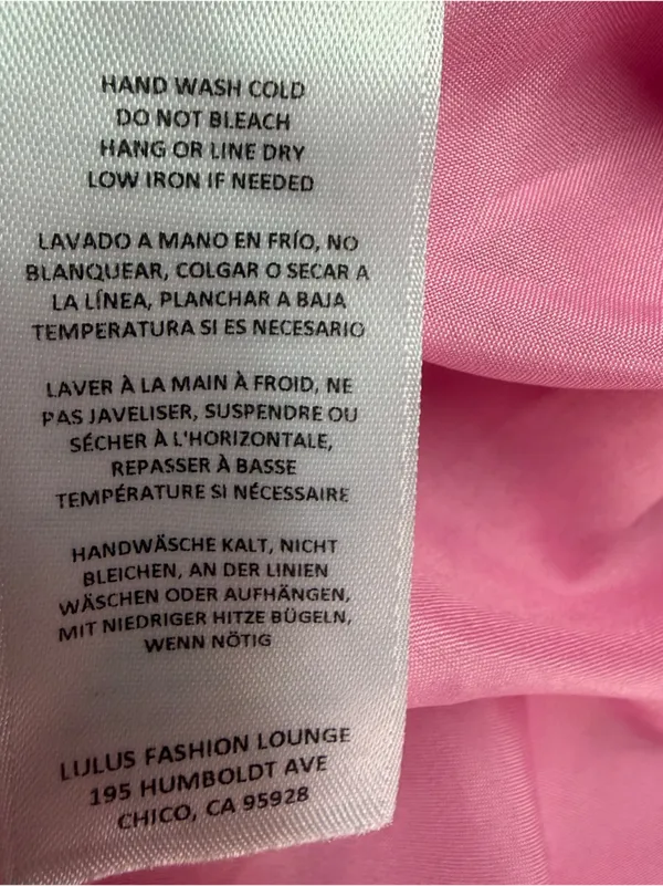NWT LULUS Women’s Divinely Blooming Pink Multi Floral One-Shoulder Dress Size M - Image 7