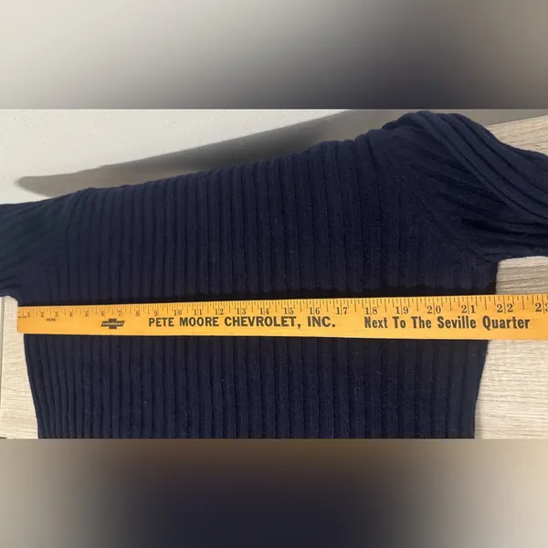 Vintage Abercrombie & Fitch Lambswool Blend Funnel Neck Sweater 90s Y2K Medium - Image 10