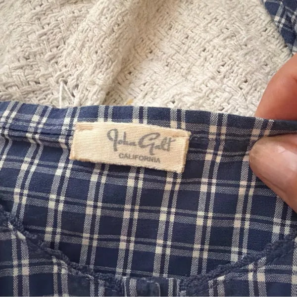 Brandy Melville Navy Checkered Camisole - Image 2