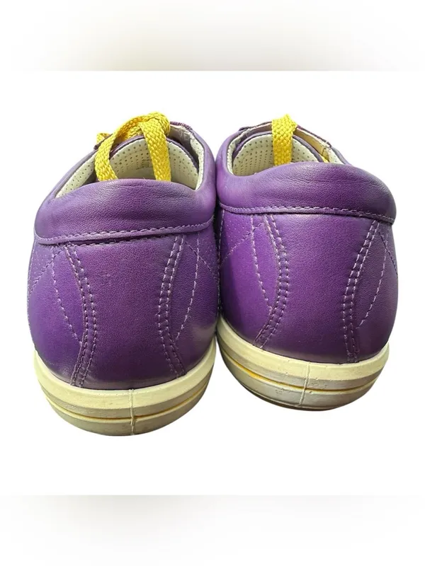 ECCO Spikeless Golf Shoe Size 40 Imperial Purple LSU Colors - Image 3
