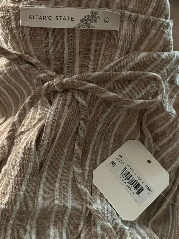 NEW Altar’d State Striped Romper Size Medium Available NWT - Image 7