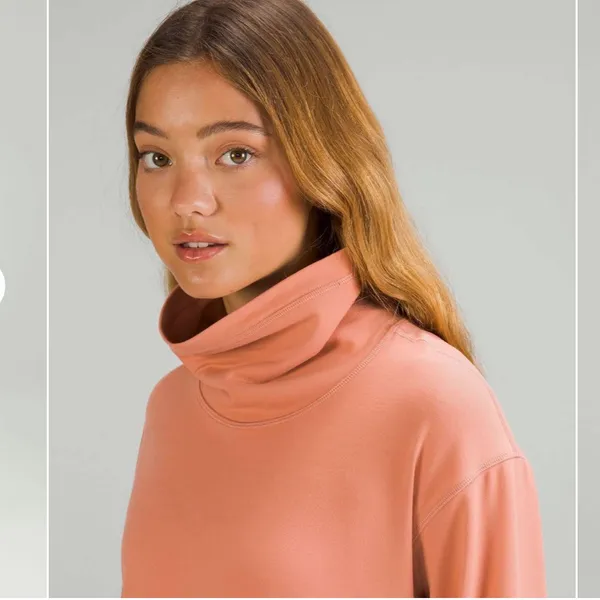 Lululemon Ready to Rulu Pullover Pink Savannah Rulu Funnel Neck Size 6 - Image 3