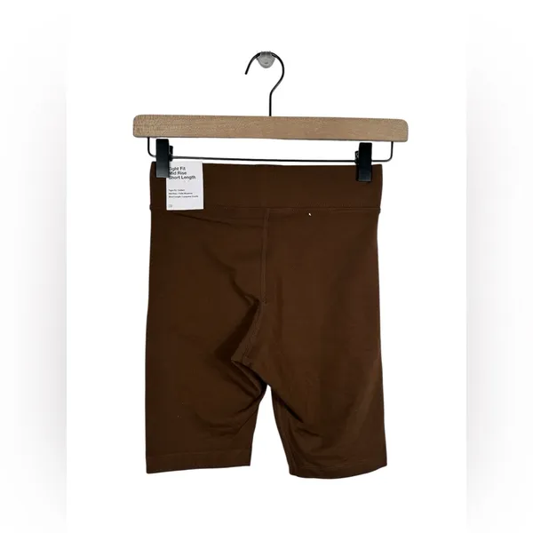 Nike Brown Biker Shorts Women’s XS High Rise Athletic Training Yoga‎ Shorts - Image 3