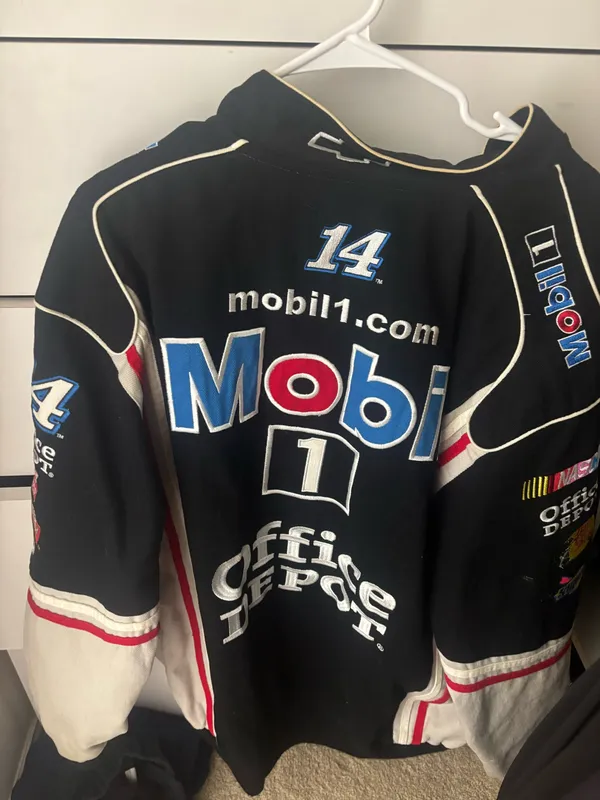 Mobil Nascar bomber jacket Black Size XL - Image 4
