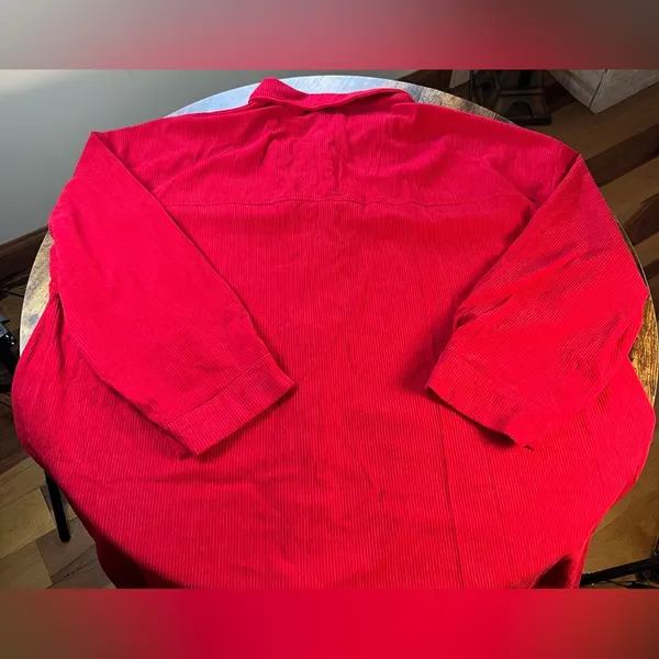 SheIn Curve | ladies plus size corduroy shacket. Size: 4XL - Image 4