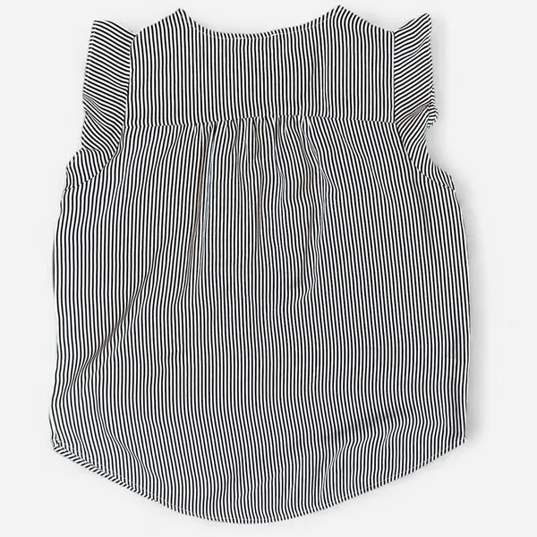 Ann Taylor Loft flowy cap sleeve tank stripe boxy business casual women large - Image 8