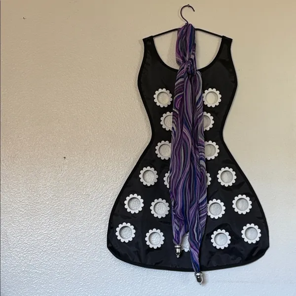 Vibrant Purple Swirl Women's Scarf - Image 6