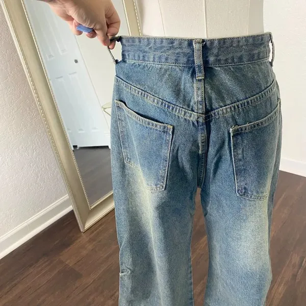 NWOT Chements vintage washed baggy denim jeans Size M - Image 3