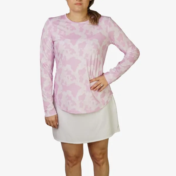 PEBBLE BEACH Tie Dye UPF Long Sleeve Performance Tee - Image 5