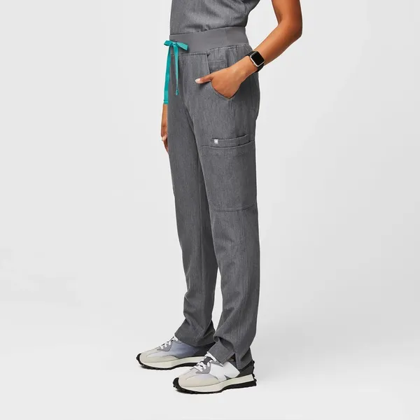 Figs High Waisted Yola Skinny Scrub Pants in graphite gray - Image 3