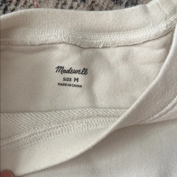 Madewell (Re)sourced Cotton Swing Sweatshirt, antique cream - Image 5