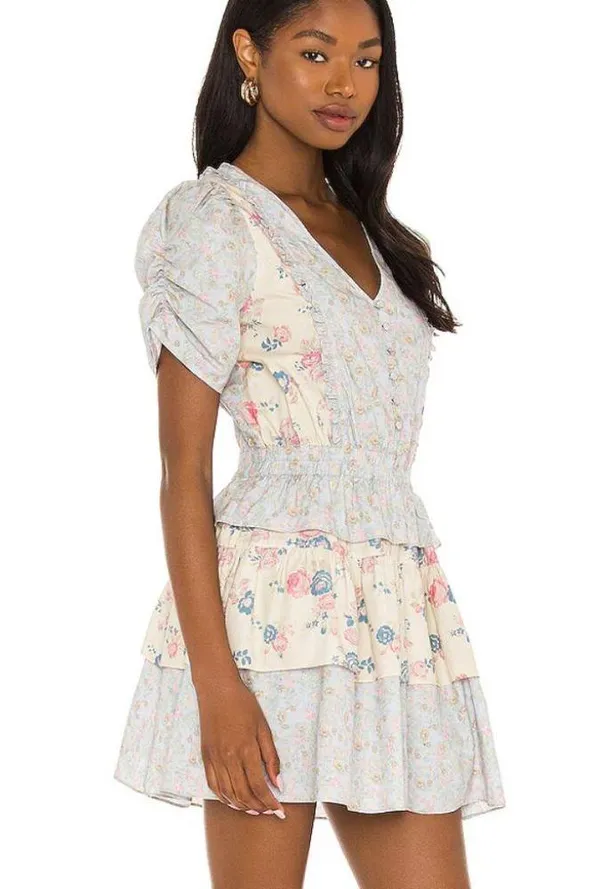 Loveshackfancy X REVOLVE Roth Dress in Pastel Lemon Blueberry - Image 2
