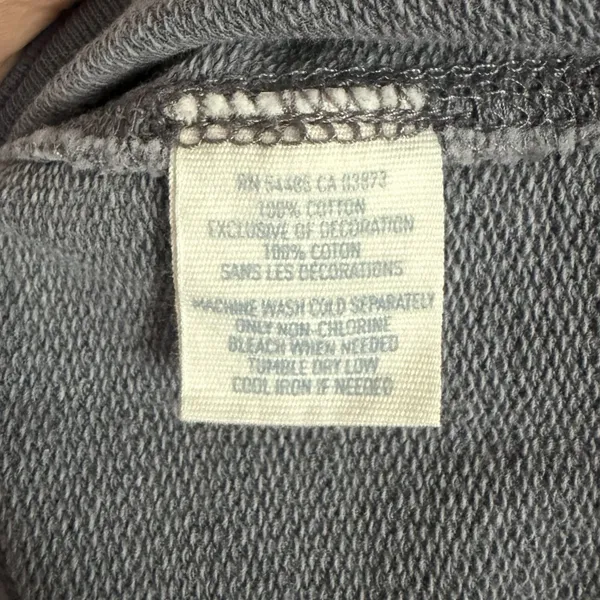Aerie Women's Sz XL Gray Cowl Neck Cozy Boho Front Pocket Pullover Sweater Y2K - Image 7