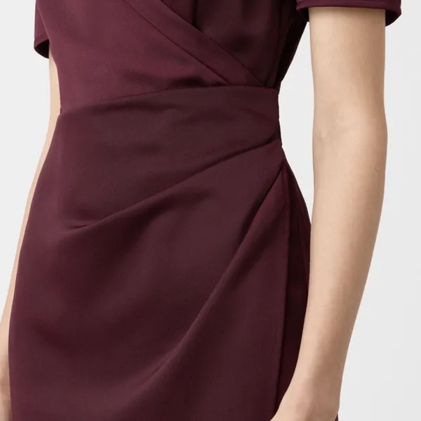 All Saints cadia mini dress in red maroon size 00 - Image 3