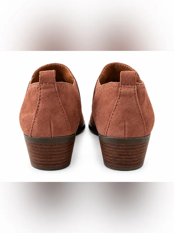 Lucky Brand Suede Western Chelsea Ankle Booties Brown Rust Size 7.5 - Image 6