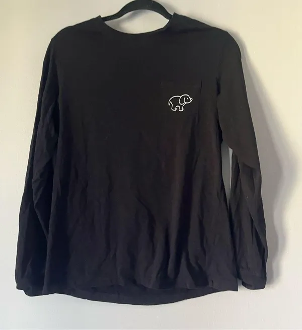 Ivory Ella Long sleeve pocket T-shirt pumpkin dog size small - Image 3