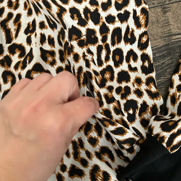 Express Leopard Print Bomber‎ Jacket - Image 3