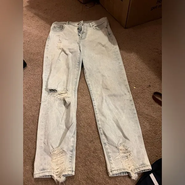7‎ for all mankind high waist Josephina distressed jeans 27 - Image 4