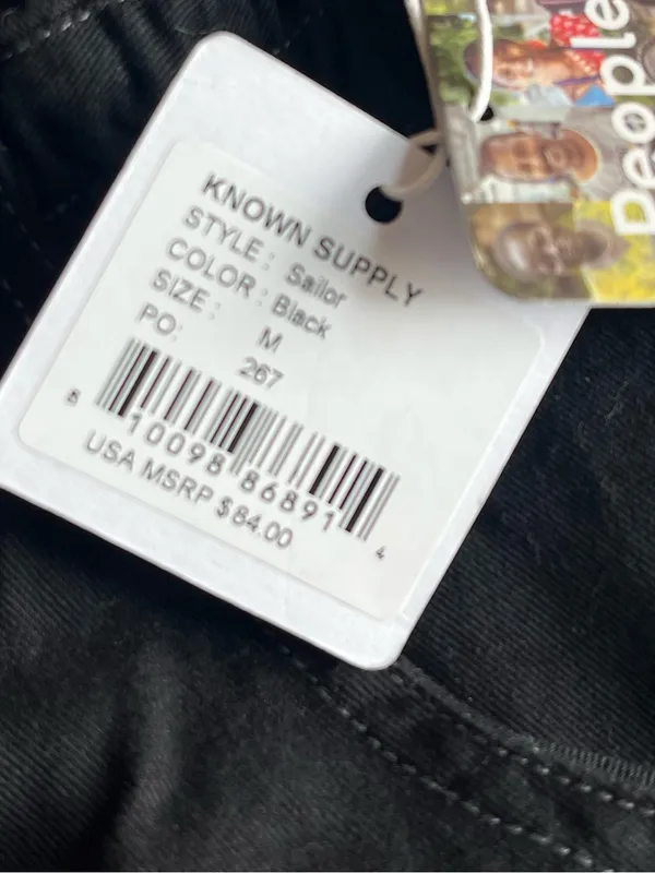 Known Supply • NWT Sailor Black Pants Organic Cotton Twill - Image 10