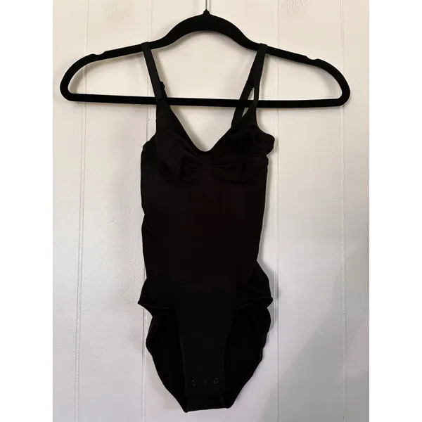 SKIMS Sculpting Bodysuit Mid Thigh Onyx Black Size S Shapewear Compression - Image 6