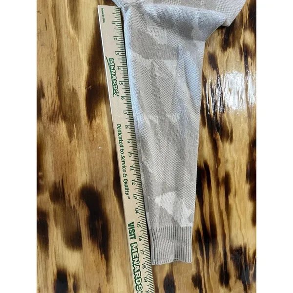 Athleta Jacquard Textured Crew Sweater‎ Small ABSTRACT CREAM #632069 $129 Preppy - Image 6