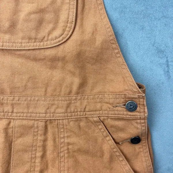 Patagonia Stand Up Shortalls S Umber Brown Organic Cotton Canvas Overalls - Image 14