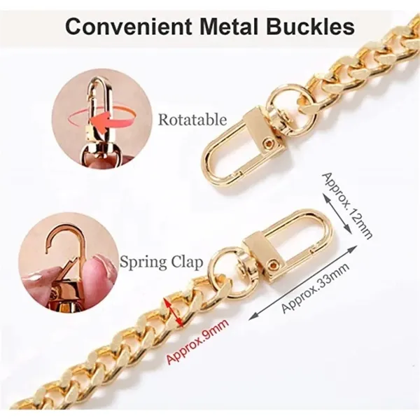 NIB Purse Chain Strap Shoulder Crossbody Replacement Straps with Metal Buckles - Image 5