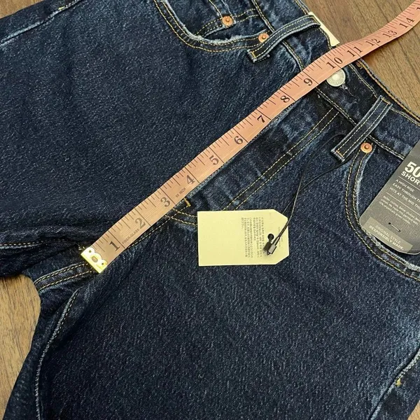 Levi's 501 Mid-Thigh Denim Shorts Size 25 - Image 8