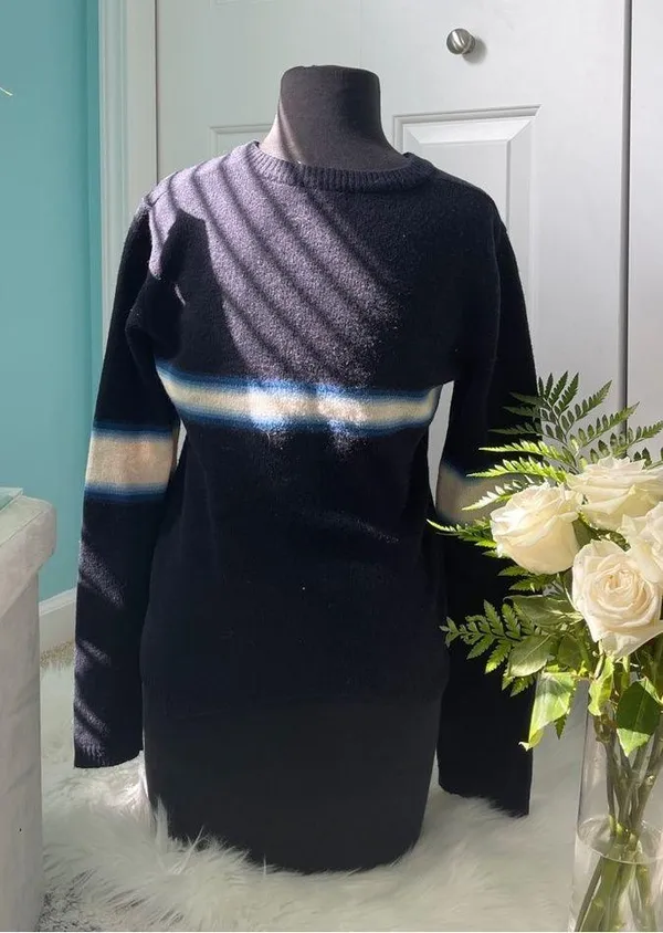 Vintage Wool Stripped Sweater - Image 2