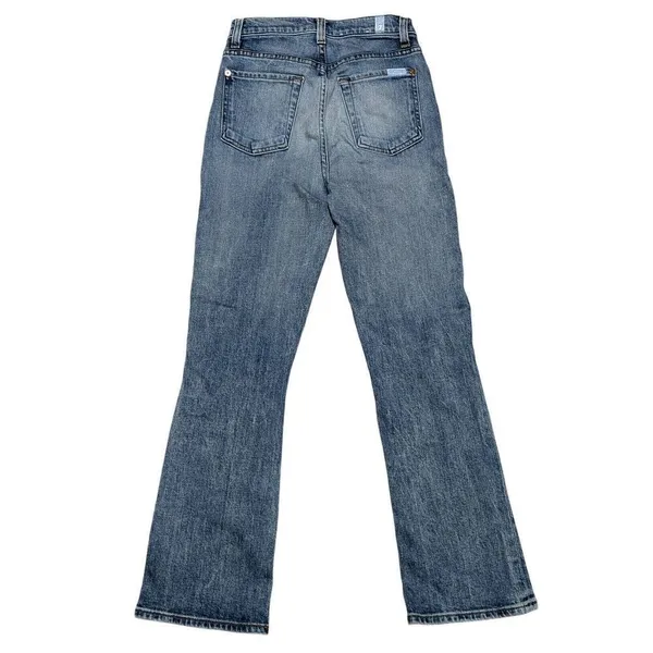 7 for all mankind high-waist slim kick jeans size 24 - Image 4
