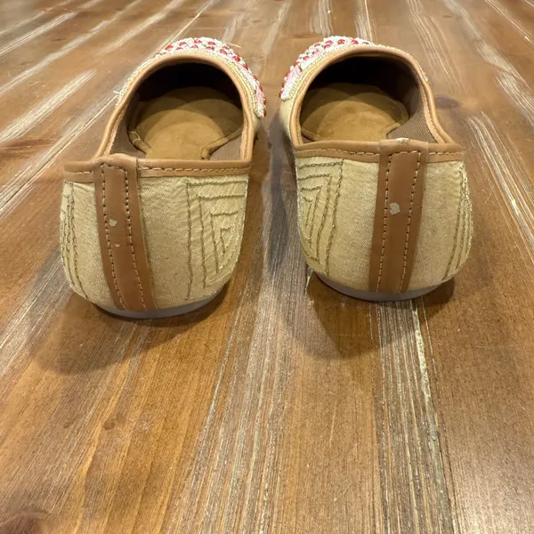 Relax Nagra Jaipur Beaded Flats Women’s 6 Pink Gold Embellished Slip On Shoes - Image 7