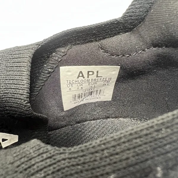 APL Techloom Breeze Sneakers Womens 8 Running Shoes Lace Up Black White Athletic - Image 10