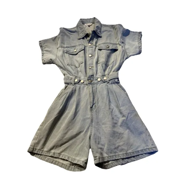 MABLE denim romper Size M Blue Size M - Image 2