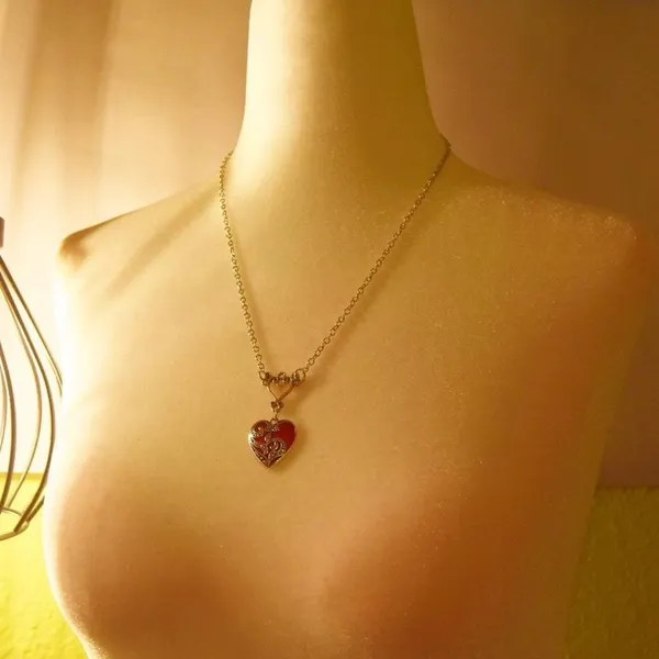 Medieval Vampire Girl Charm Necklace - Image 4