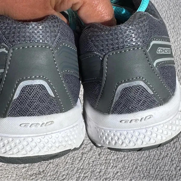Saucony Cohesion Women’s Size 8 Gray Teal Running Shoes Athletic - Image 10