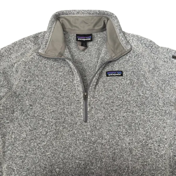 Patagonia Better Sweater 1/4 Zip Fleece Jacket Sz L Heather Gray Outdoors - Image 2
