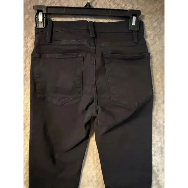 Frame Le High Skinny Black Denim Jeans Cotton Blend Non Ripped size 24 #765 - Image 3