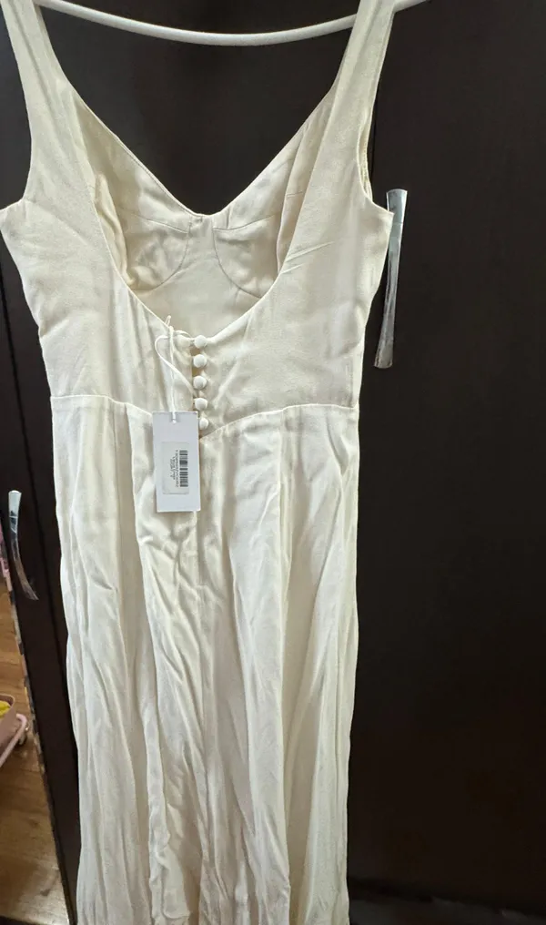 Reformation White Bridal Dress - Image 5
