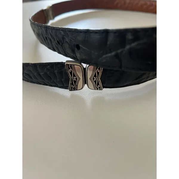 Vintage Women’s Black/Brown Reversible Belt - Image 3